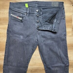 Diesel Jeans‎ Men 30x32 Gray D-Mihtry Straight Leg Stretch Designer Modern 009HA